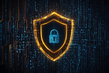 cyber ​​security and data protection, internet network security, protect business and financial tran