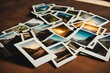 many polaroid photos