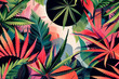 Art modern art patterns monogrammed plants background