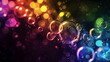© MyBackground - colorful bubble background with dark background and blur effect