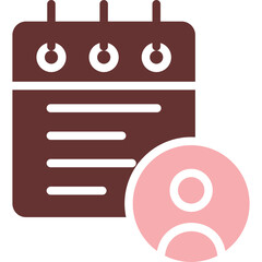 Sticker - Notes Vector Glyph Two Color Icon