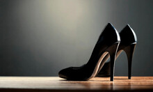 Women's High Heel Shoes. Selective Focus.