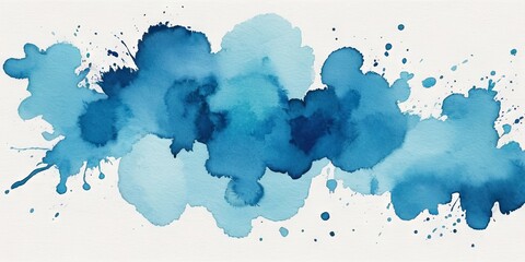 blue ink splashes