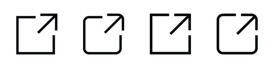 Poster - link icon. external link symbol, vector sign on transparent background.