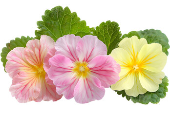 Wall Mural - Primrose Flower isolated on transparent background. PNG file