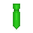 Pixel illustration of a green neck tie