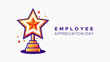 © Emptee - Employee appreciation day. Brilliant illustration with appreciation award concept featuring trophy vector illustration. employee appreciation trophies