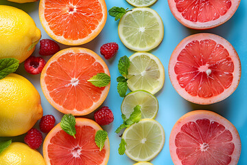 Wall Mural - Food Photography How to Mix Colors Right in Vibrant Food Photos