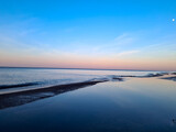 Fototapeta Do pokoju - plaża bałtyk zachód słońca