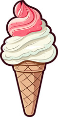 Wall Mural - Ice cream clipart design illustration