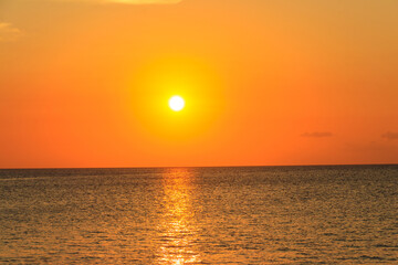 Poster - View of the Indian ocean at sunset in Zanzibar, Tanzania