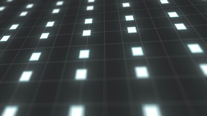Poster - Abstract technology backdrop with squares. Computer generated 3d render