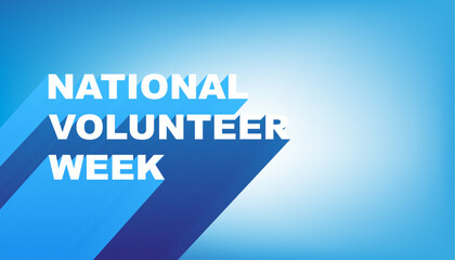 National Volunteer Week greeting banner. IVD awareness concept. International Volunteer Day.	