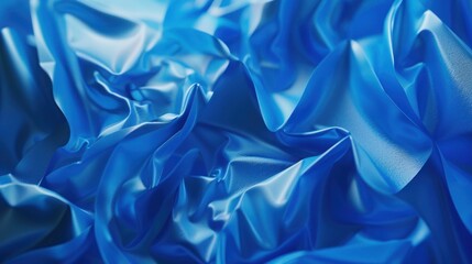 Wall Mural - 3D abstract background from holograms color Royal Blue, mixing paint shades