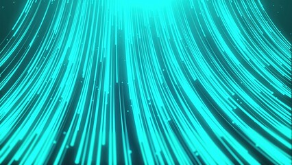 Poster - Abstract futuristic stream. Computer generated 3d render