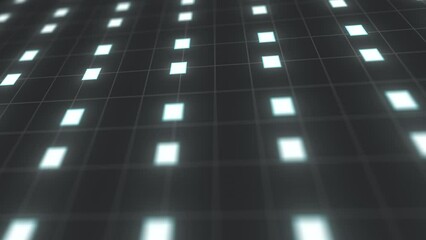 Poster - Abstract technology backdrop with squares. Computer generated 3d render