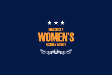 Wall Mural - Womens History Month, holiday concept