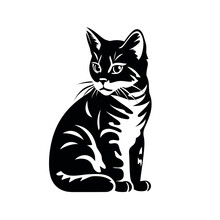 Black Cat Portrait Art Print Free Stock Photo - Public Domain Pictures