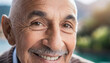 © franzdell - ritratto nonno calvo baffi anziano sorriso