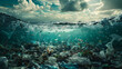 dispersione della plastica nell'oceano, rifiuti di plastica e impatto sugli ecosistemi marini