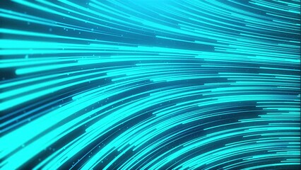Poster - Abstract futuristic stream. Computer generated 3d render
