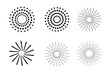 © CzakaU - Vintage sunburst starburst elements collection. Bursting sun rays. Fireworks starburst logotype. Collection of sunburst ray. Sunburst icon. Retro sunburst design.