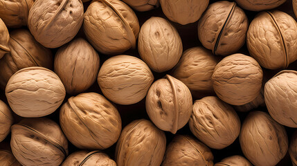 Fresh walnuts, food background