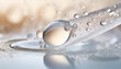 透明な液体のクローズアップ・マクロ｜化粧品のイメージ