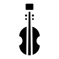 Classical violin - string musical instrument  vector icon for music apps and websites