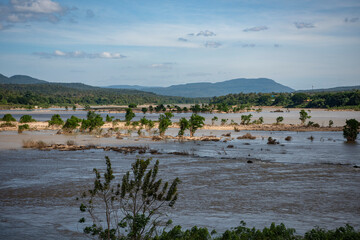 Sticker - THAILAND UBON RATCHATHANI KHONG CHIAM MEKONG RIVER