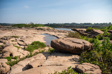 Sticker - THAILAND UBON RATCHATHANI KHONG CHIAM MEKONG RIVER