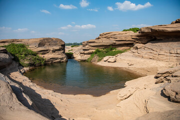 Sticker - THAILAND UBON RATCHATHANI KHONG CHIAM MEKONG RIVER