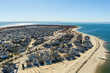 Breezy Point New York Aerial View beach and houses