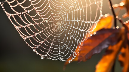 Close-up of spider web