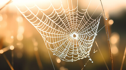 Close-up of spider web