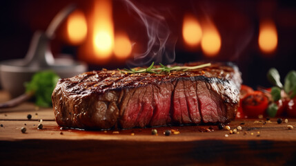 Wall Mural - delicious steak pictures
