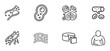 © Parbat - High cholesterol related icons set. Artery blocked by cholesterol, cell division, stroke related icons isolated on white background.