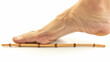 A the using a special reflexology stick to apply precise pressure to the points on the ball of the foot believed to stimulate the bladder digestive system and .