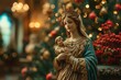 Orthodox Christmas deco with Mother Mary