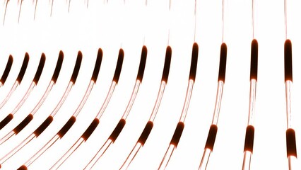 Aufkleber -  Liquid is flowing in transparent lab bending tubes. Motion. Sci fi futuristic mechanism with tubes.