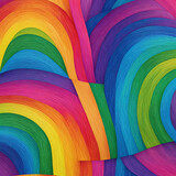 Fototapeta Tęcza - rainbow abstract background with space for design. Perfect for background, banner, poster 