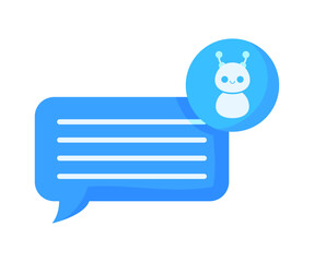 Canvas Print - chatbot digital communication