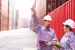 © DG PhotoStock - Custom officers inspecting the incoming containers cargo.