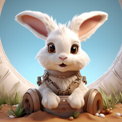 Wall Mural - easter bunny