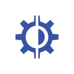 Poster - gear logo icon