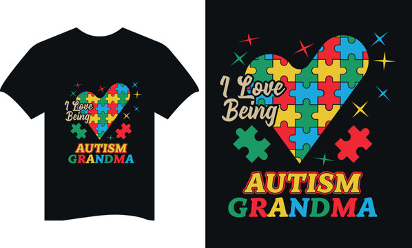 WORLD AUTISM DAY T-SHIRT DESIGN