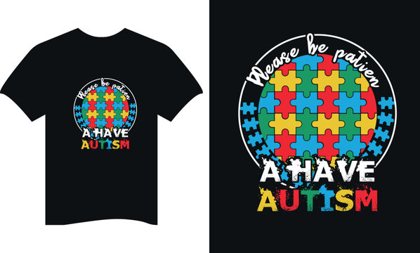 WORLD AUTISM DAY T-SHIRT DESIGN