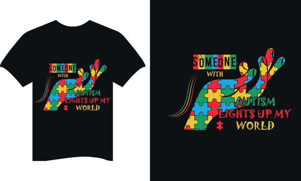 WORLD AUTISM DAY T-SHIRT DESIGN