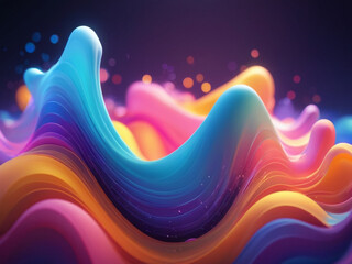 Spectrum colorful wave