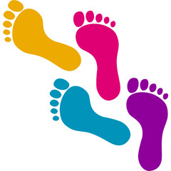 Sticker - Footprint Illustration